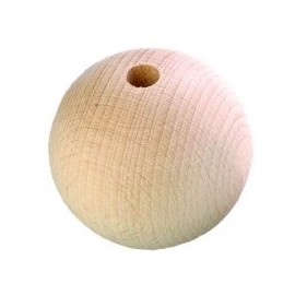 SFERA LEGNO CM 1.8 FORATA