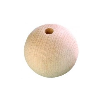 SFERA LEGNO CM 2 FORATA