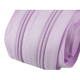 CERNIERA CONTINUA IN NYLON 5 MM VIOLA CHIARO