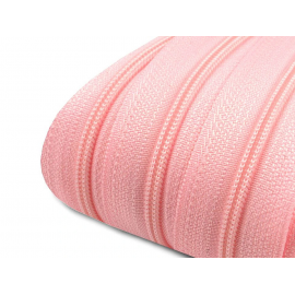 CERNIERA CONTINUA IN NYLON 3 MM ROSA CHIARO